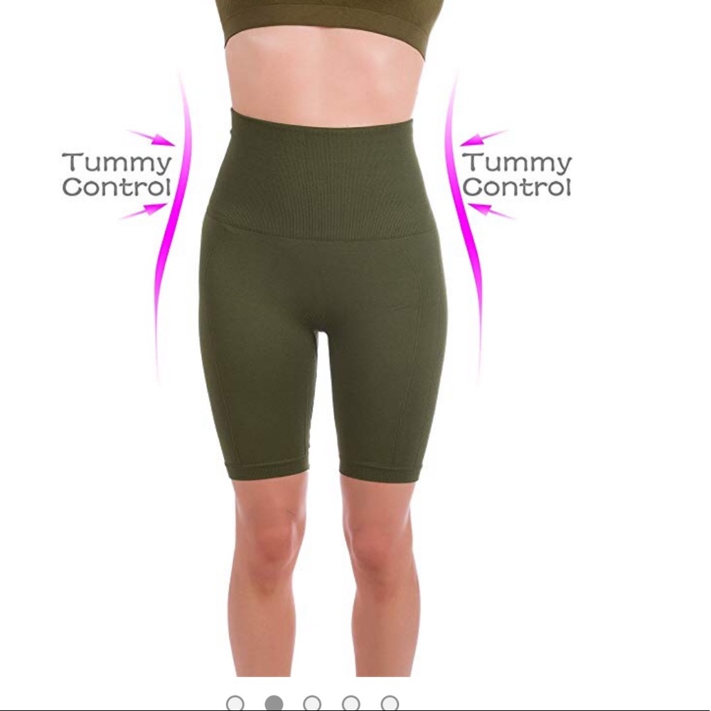 Stomach high waist control biker compression short